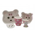 Maxwell & Williams Tickle Critters 5 Piece Breakfast Set - Cat 
